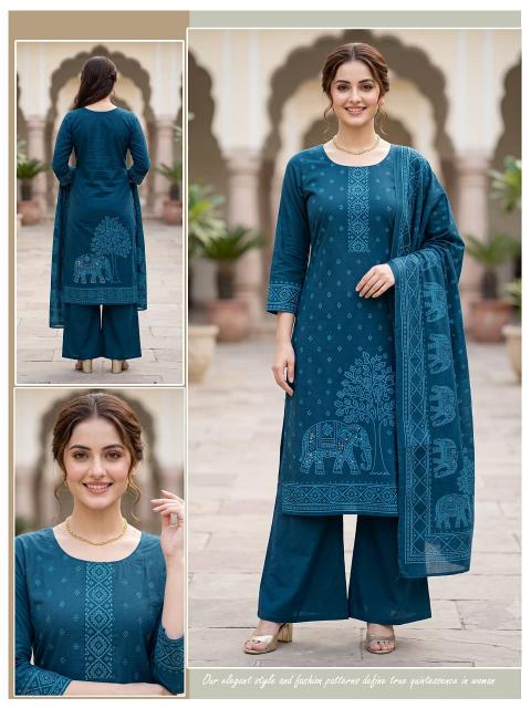 Desi kudi 3pcs print cotton kurti wholesale surat
